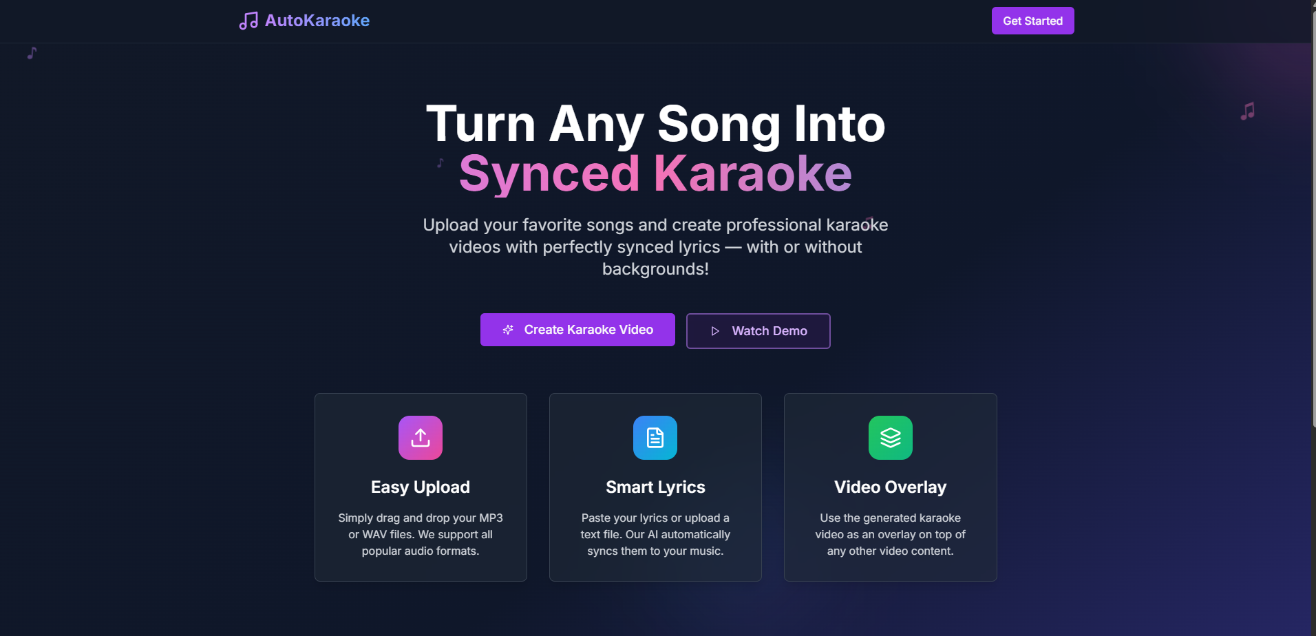 Auto Karaoke Video Generator preview