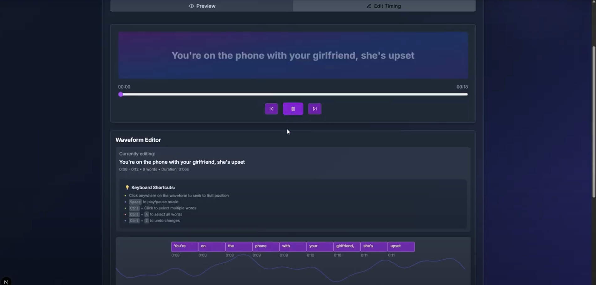 Auto Karaoke Video Generator preview