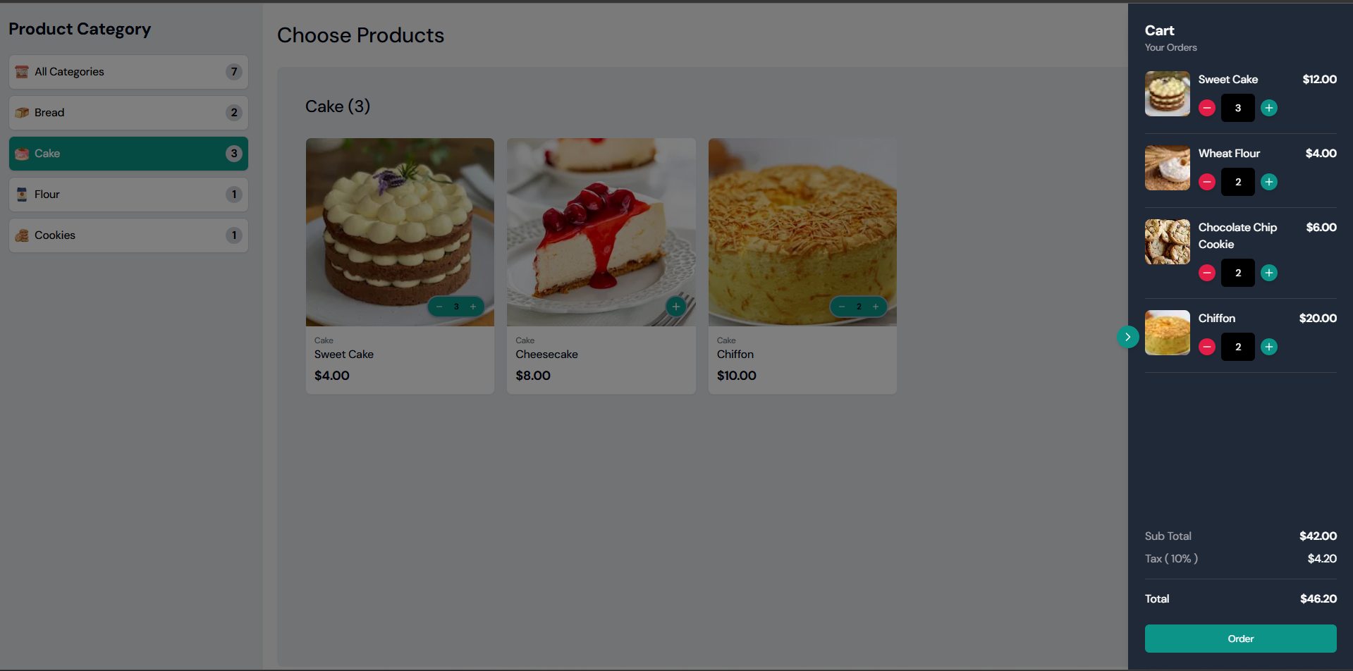 Modern POS System Customer preview