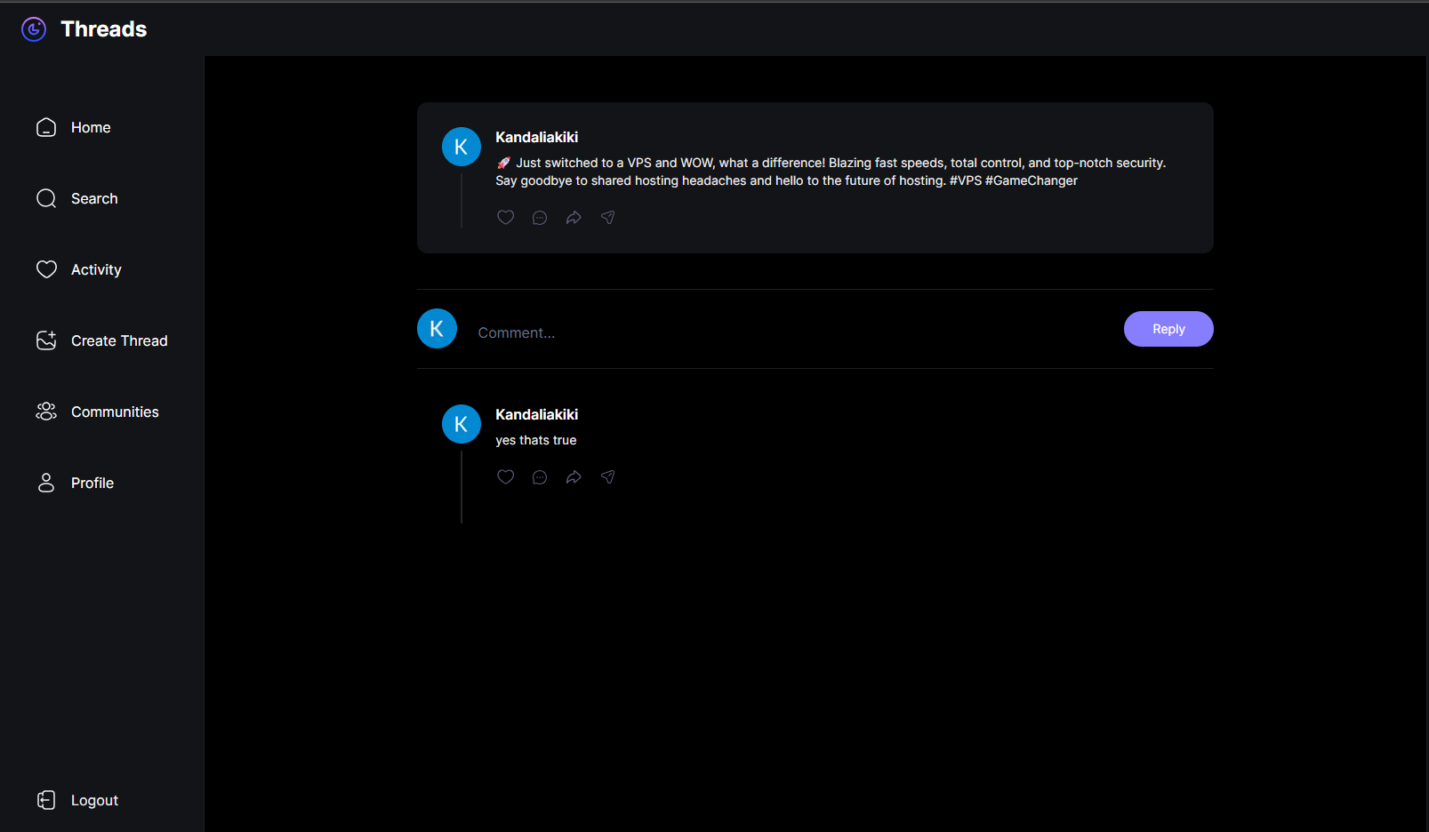 Threads Clone preview